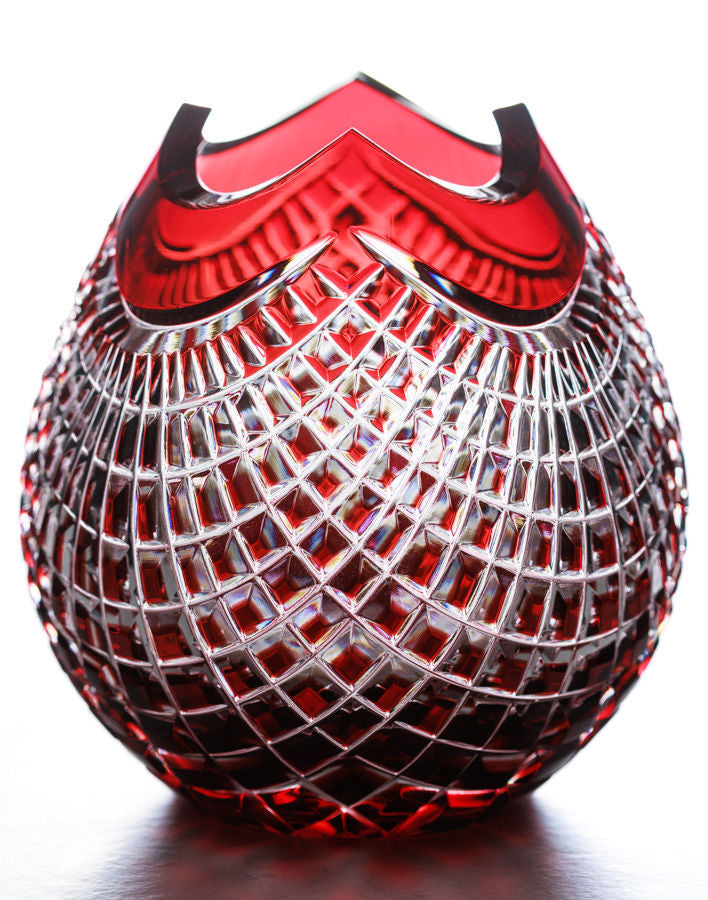 Red Net Vase