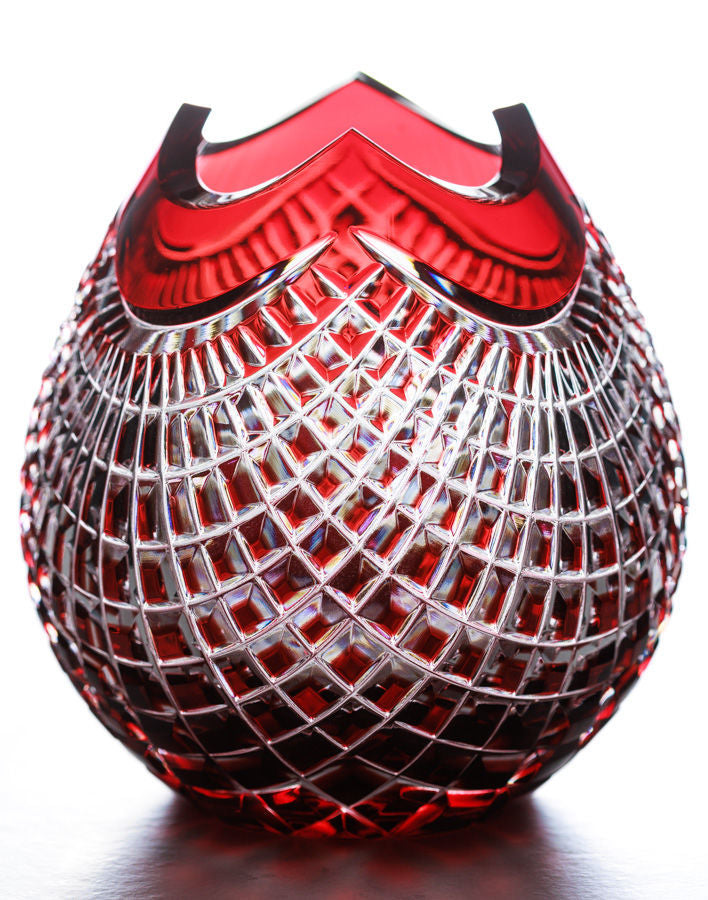Red Net Vase