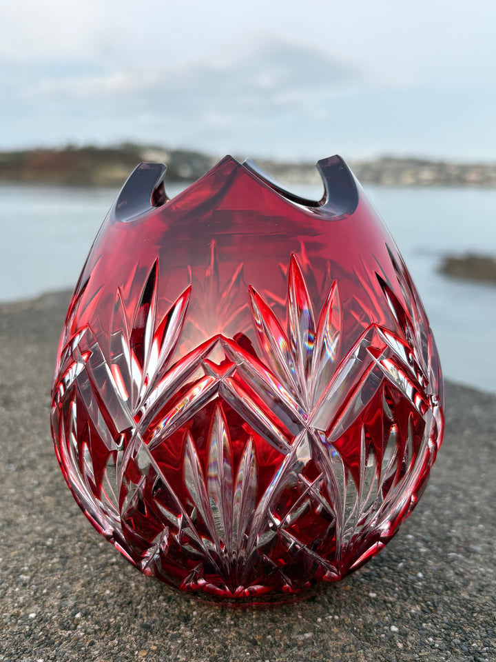 Red Pineapple Net Vase