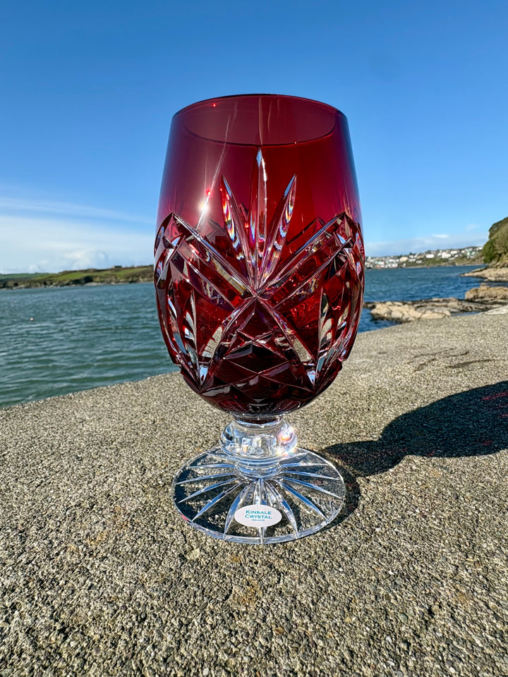 Iced Red Ruby Ruby Red Iced-Tea/Beer Glass – Kinsale Crystal