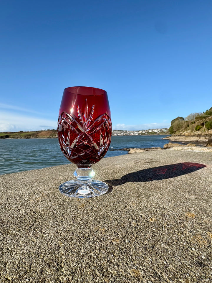 Iced Red Ruby Ruby Red Iced-Tea/Beer Glass – Kinsale Crystal
