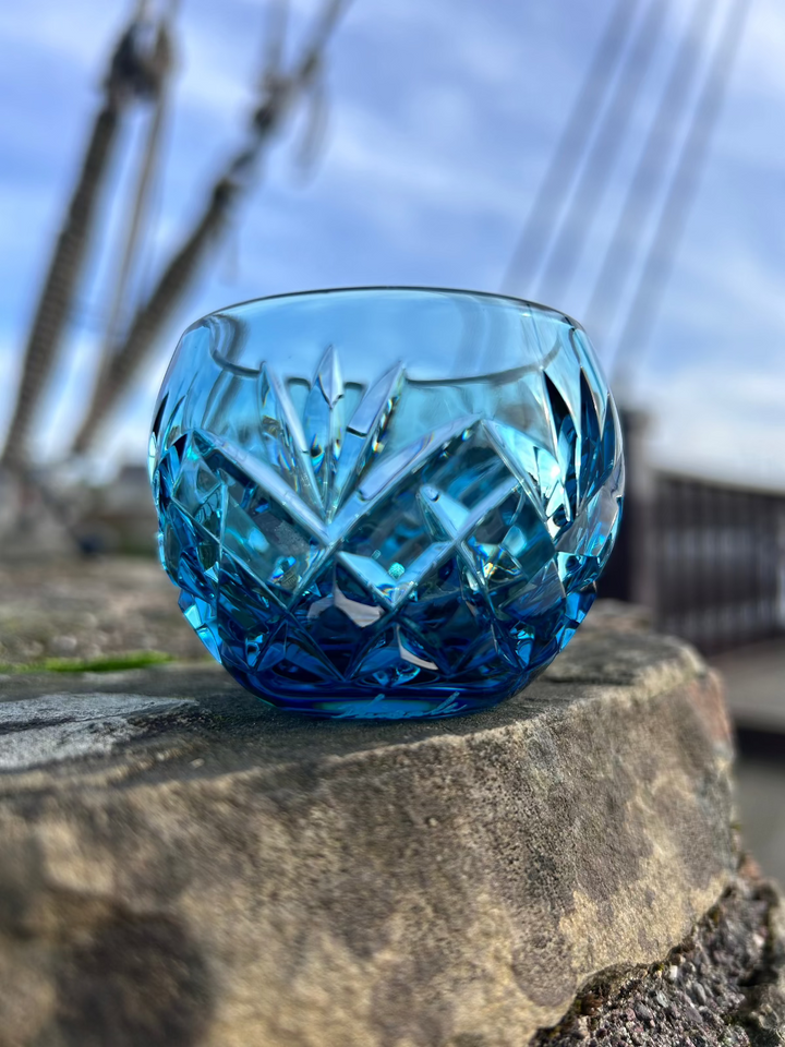kinsale crytsal Azure Nina Votive Candle Holder