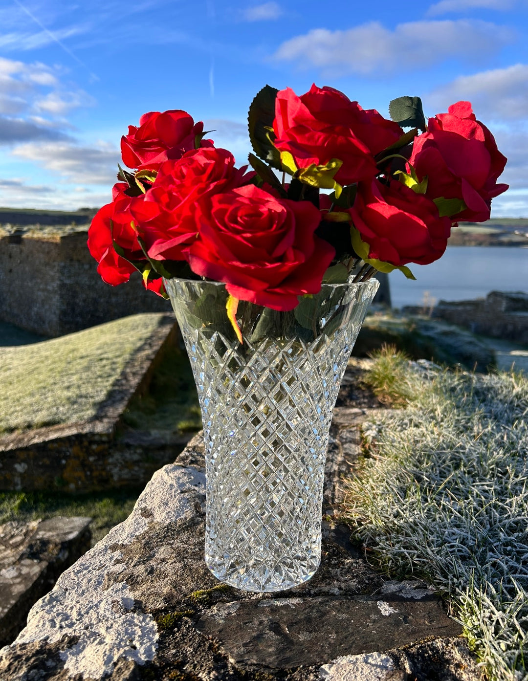 10 inch scilly design flared vase