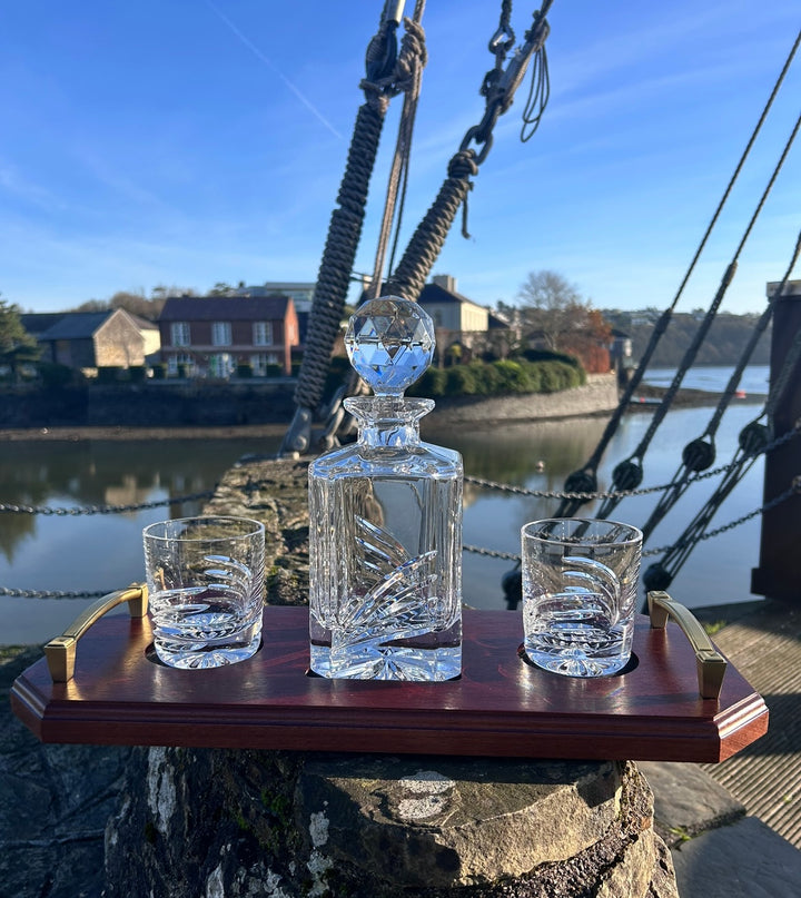 Harmony Crystal Decanter Set Tray