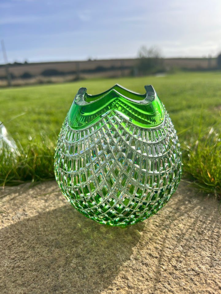 Scilly Emerald Green Net Vase