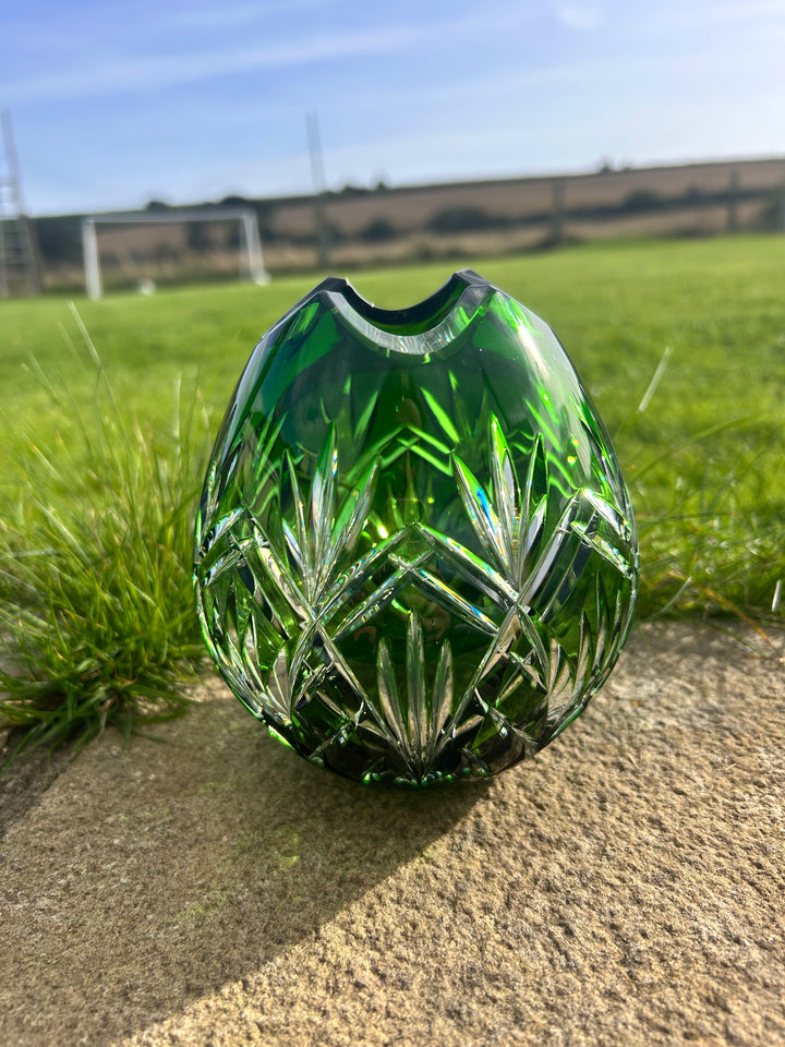 Emerald Green Pineapple Net Vase