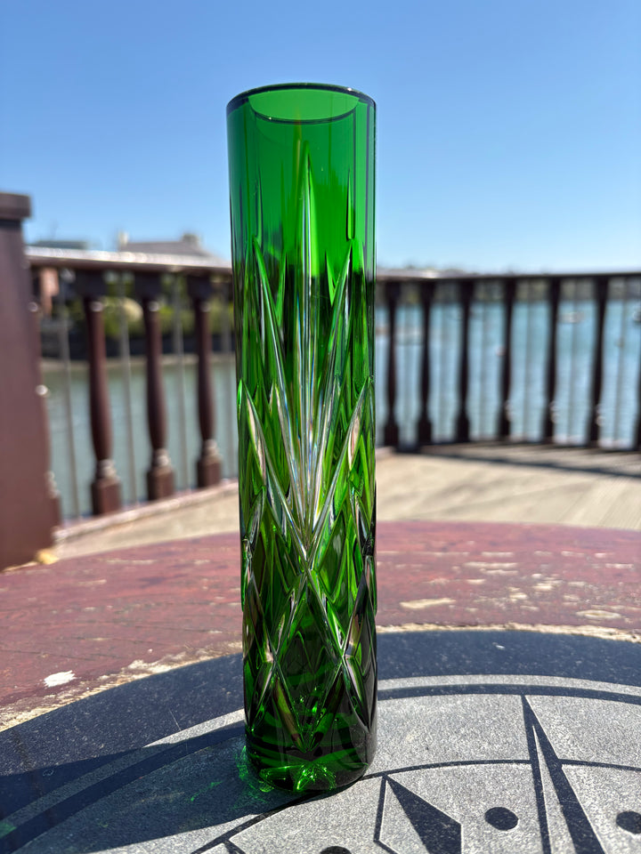 Emerald Green Tube Vase Large