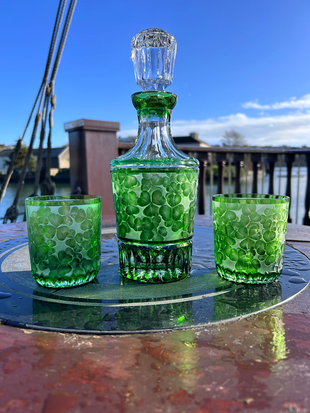 Shamrock Decanter Set