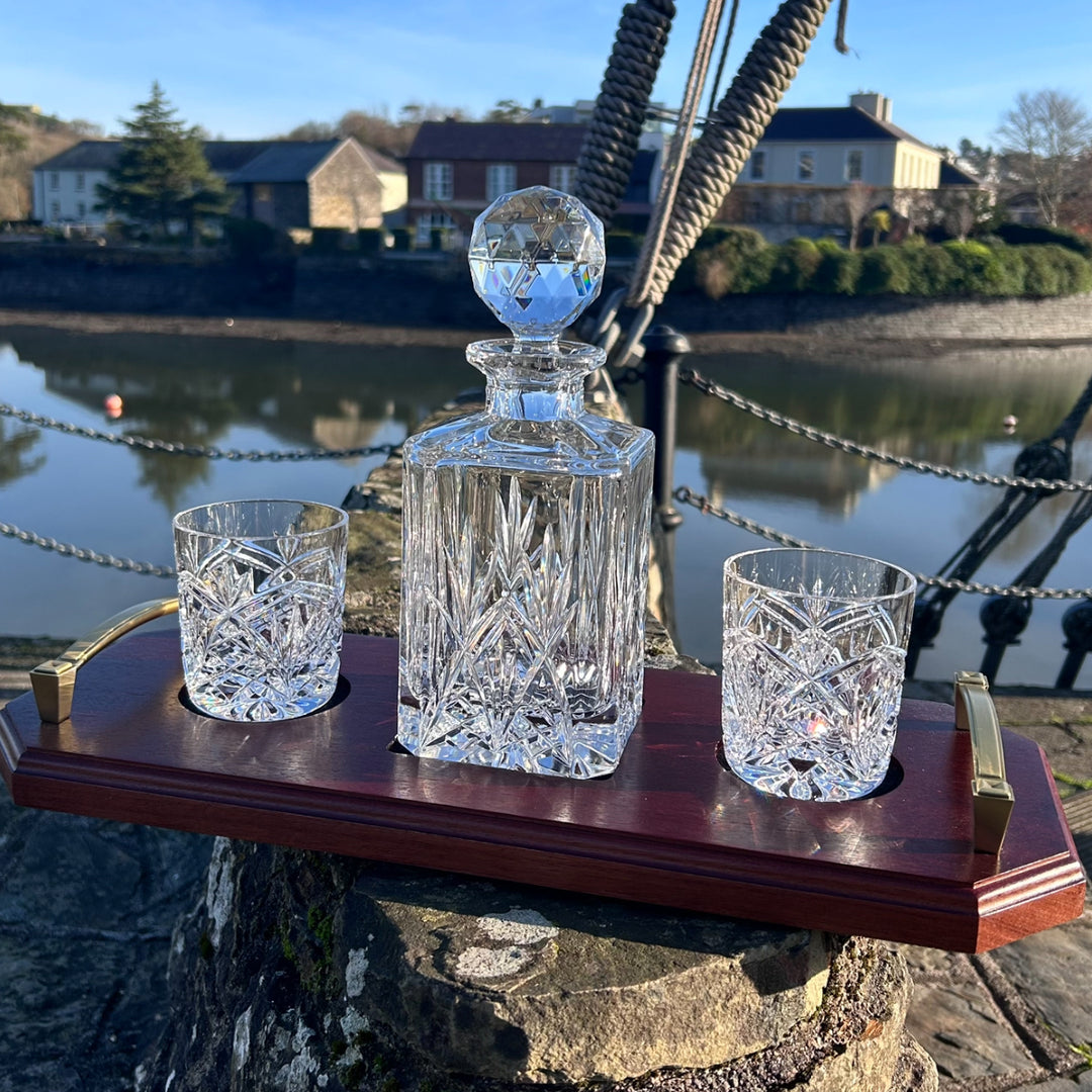 Pineapple Decanter Set With Tray