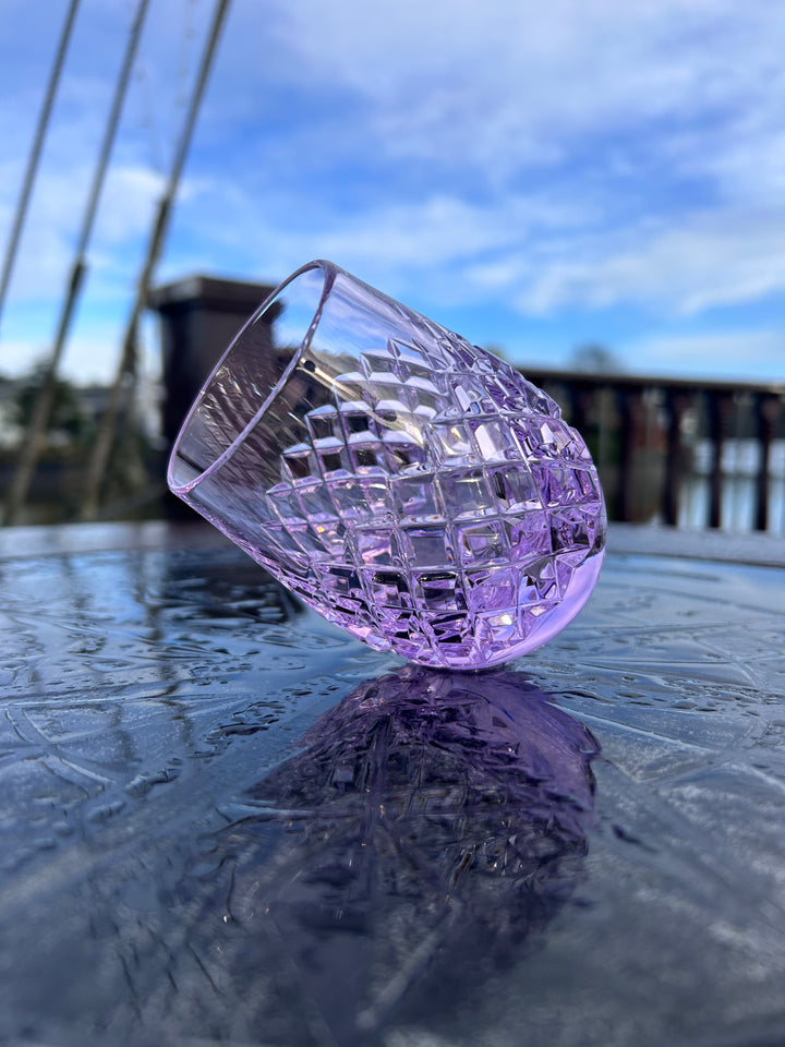 kinsale crystal 8oz Scilly Roly Tumbler Pink