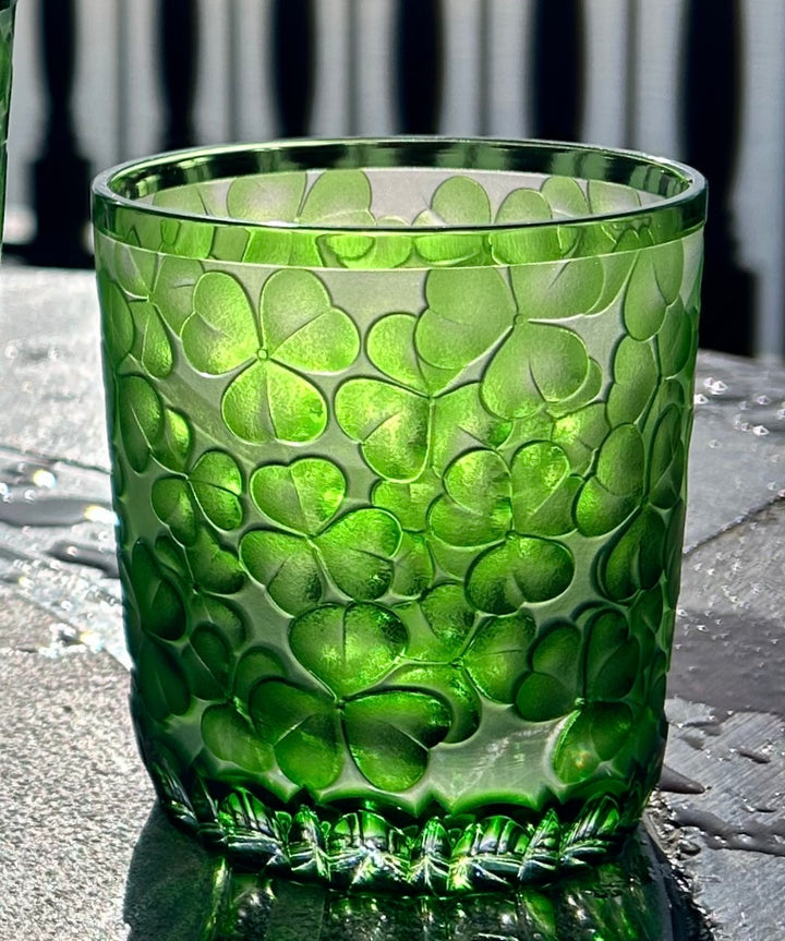 shamrock old fashioned thumbler